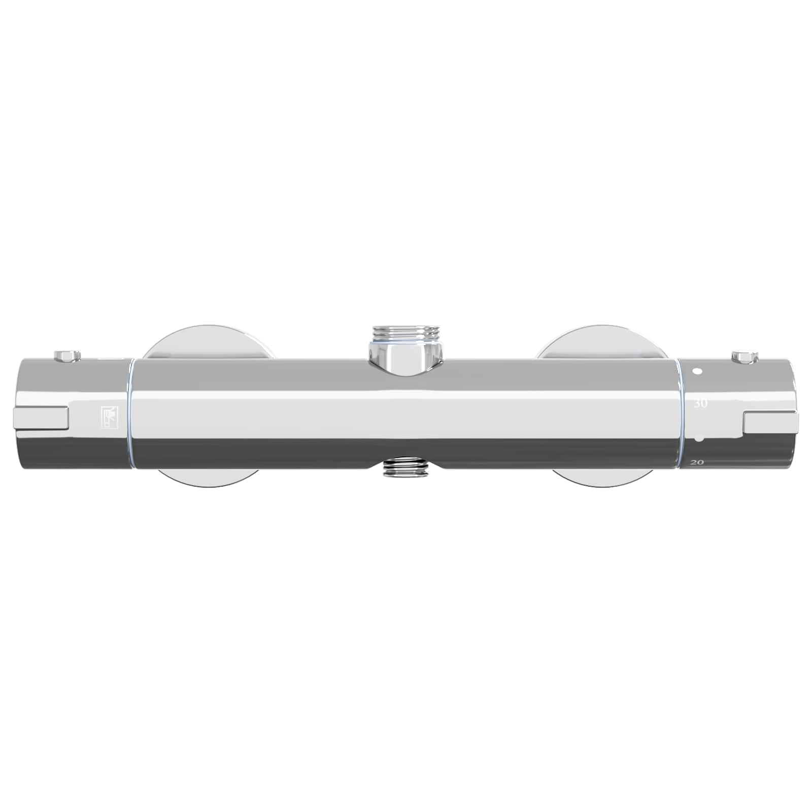 vidaXL Thermostatic Shower Mixer Stainless Steel 201 27 x 8 x 6 cm 4