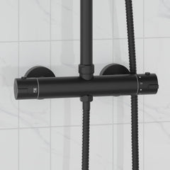 vidaXL Thermostatic Shower Mixer Stainless Steel 201 27 x 8 x 6 cm 1