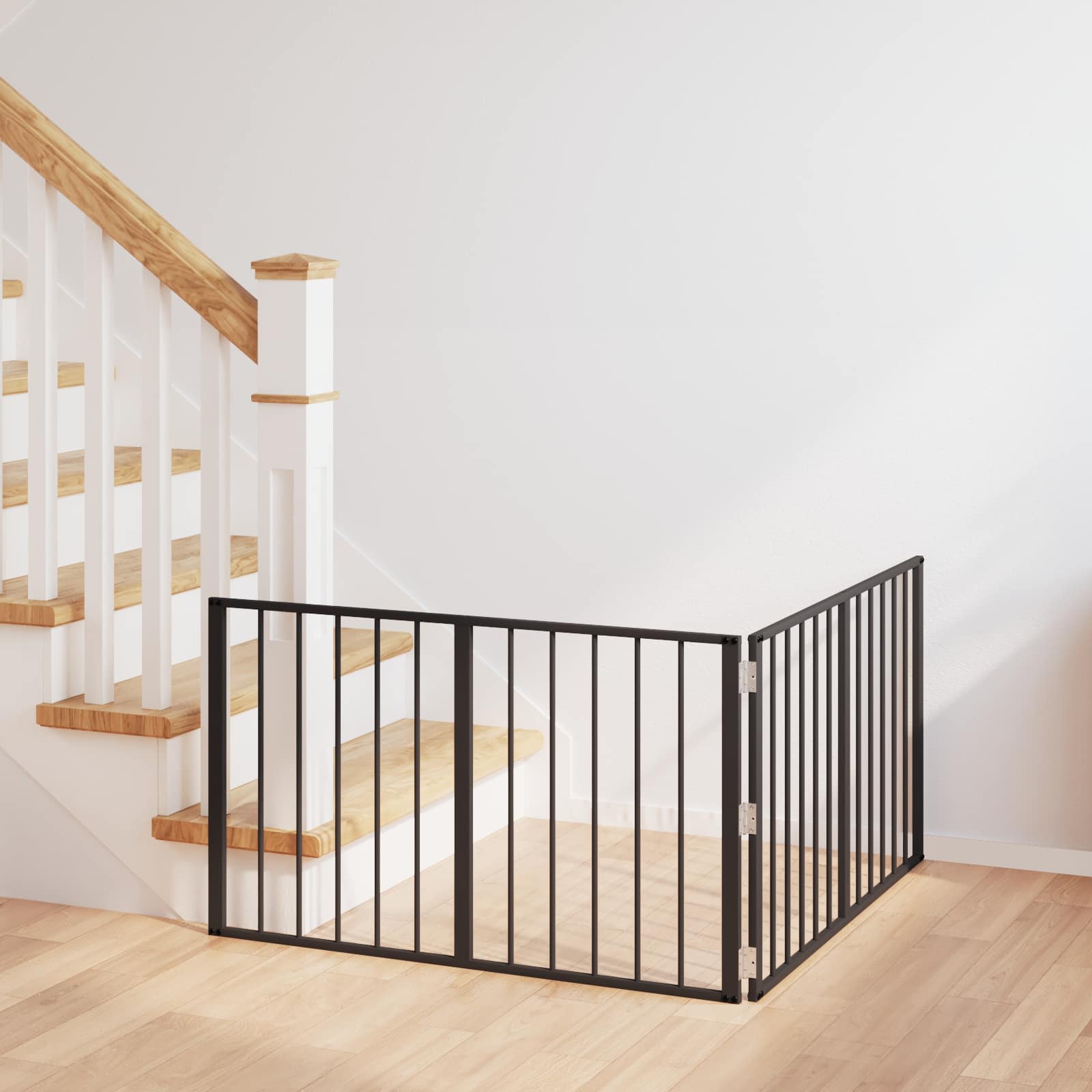 vidaXL Dog Gate 2 pcs Black 100 x 60 cm Galvanised Steel 1