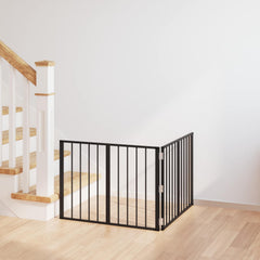 vidaXL Dog Gate 2 pcs Black 80 x 60 cm Galvanised Steel 1