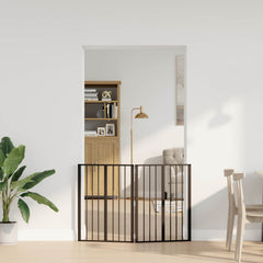 vidaXL Dog Gate 2 pcs Black 60 x 80 cm Galvanised Steel 3