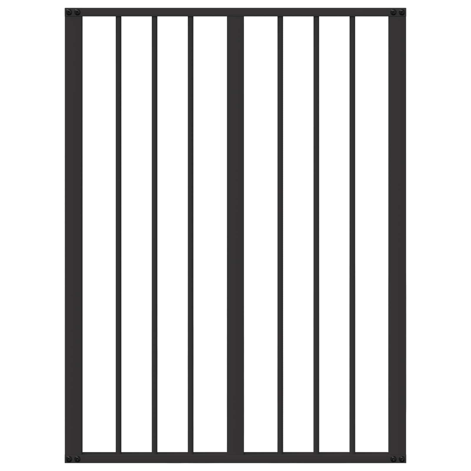 vidaXL Dog Gate 2 pcs Black 60 x 80 cm Galvanised Steel 5