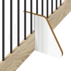 vidaXL Foldable Dog Gate with Stands 2 pcs Sonoma Oak 200.5 cm 6