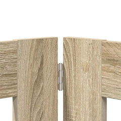 vidaXL Foldable Dog Gate with Stands 2 pcs Sonoma Oak 200.5 cm 5