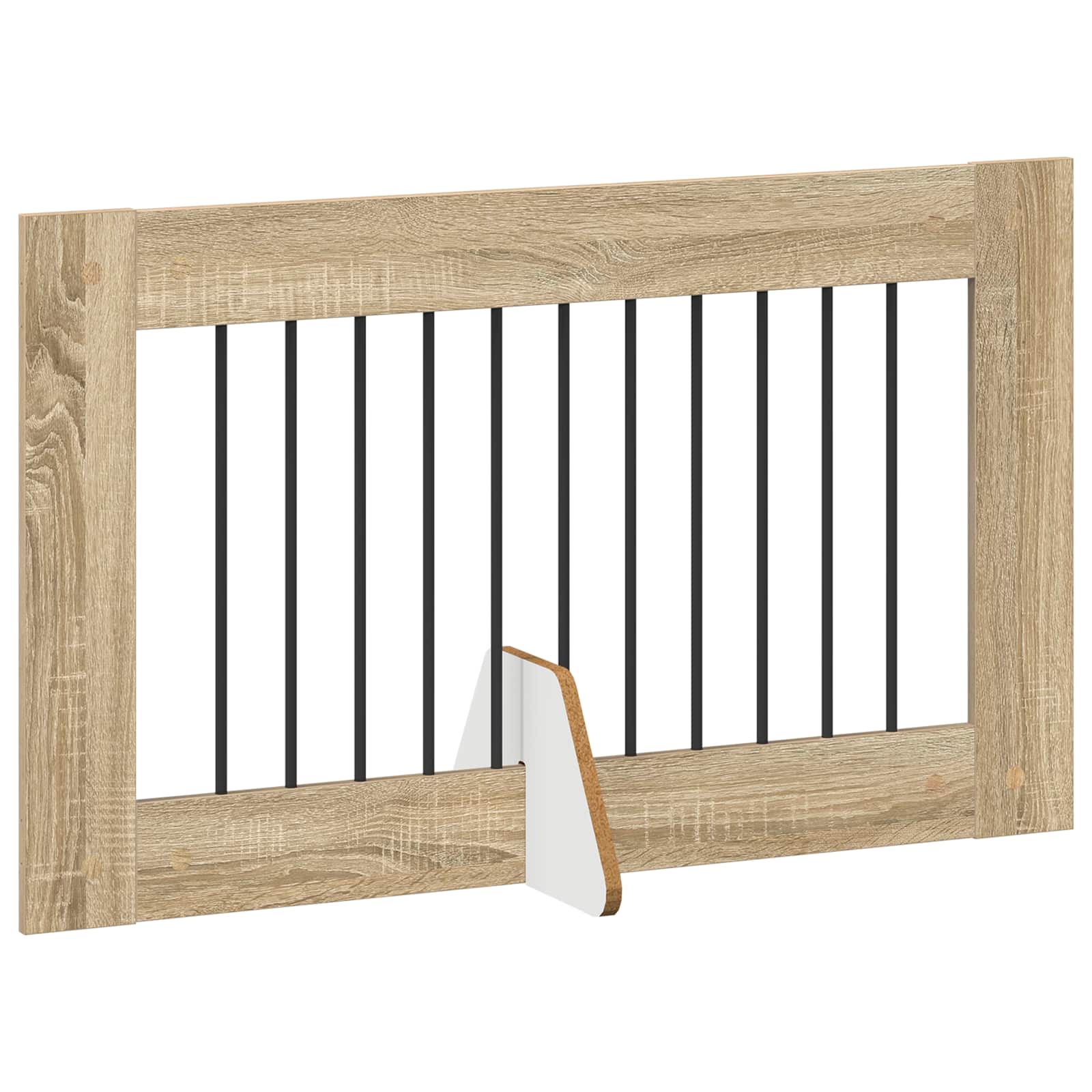 vidaXL Foldable Dog Gate with Stands 2 pcs Sonoma Oak 200.5 cm 4