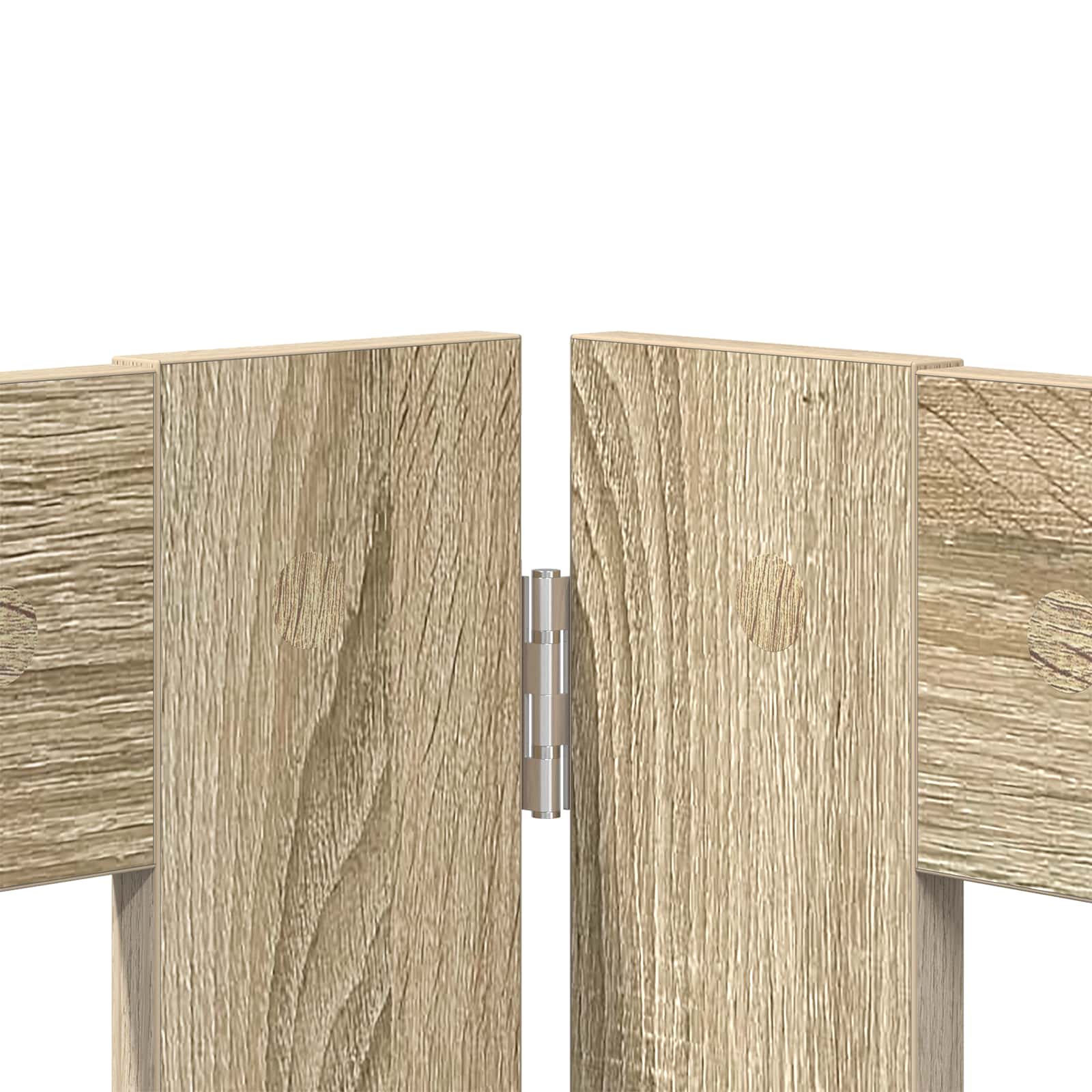 vidaXL Foldable Dog Gate with Stands 4 pcs Sonoma Oak 401 cm 4