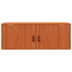 vidaXL Wall Cabinet Wax Brown 80 x 30 x 30 cm Solid Pine Wood 6