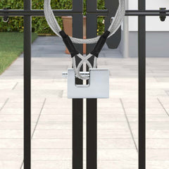 vidaXL Padlock 12 pcs Silver Steel 1