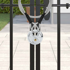vidaXL Discus Locks with Keys 12 pcs Silver 9 x 2.8 x 9 cm 4