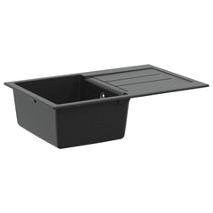 Sink 780 x 500 mm 80% Quartz and 20% Resin Black 780 mm 345 x 436 mm basin