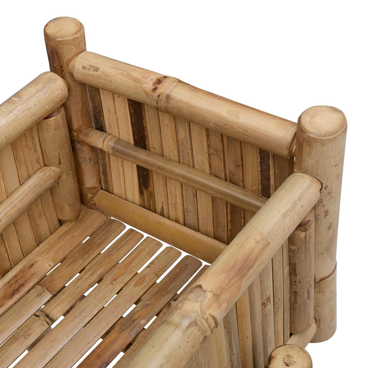 Garden Planter With Holder Natural 50 x 38 x 74 cm Bamboo A-shaped frame 90 cm