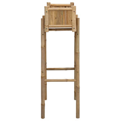 vidaXL Garden Planter With Holder Natural 50 x 38 x 114 cm Bamboo 5