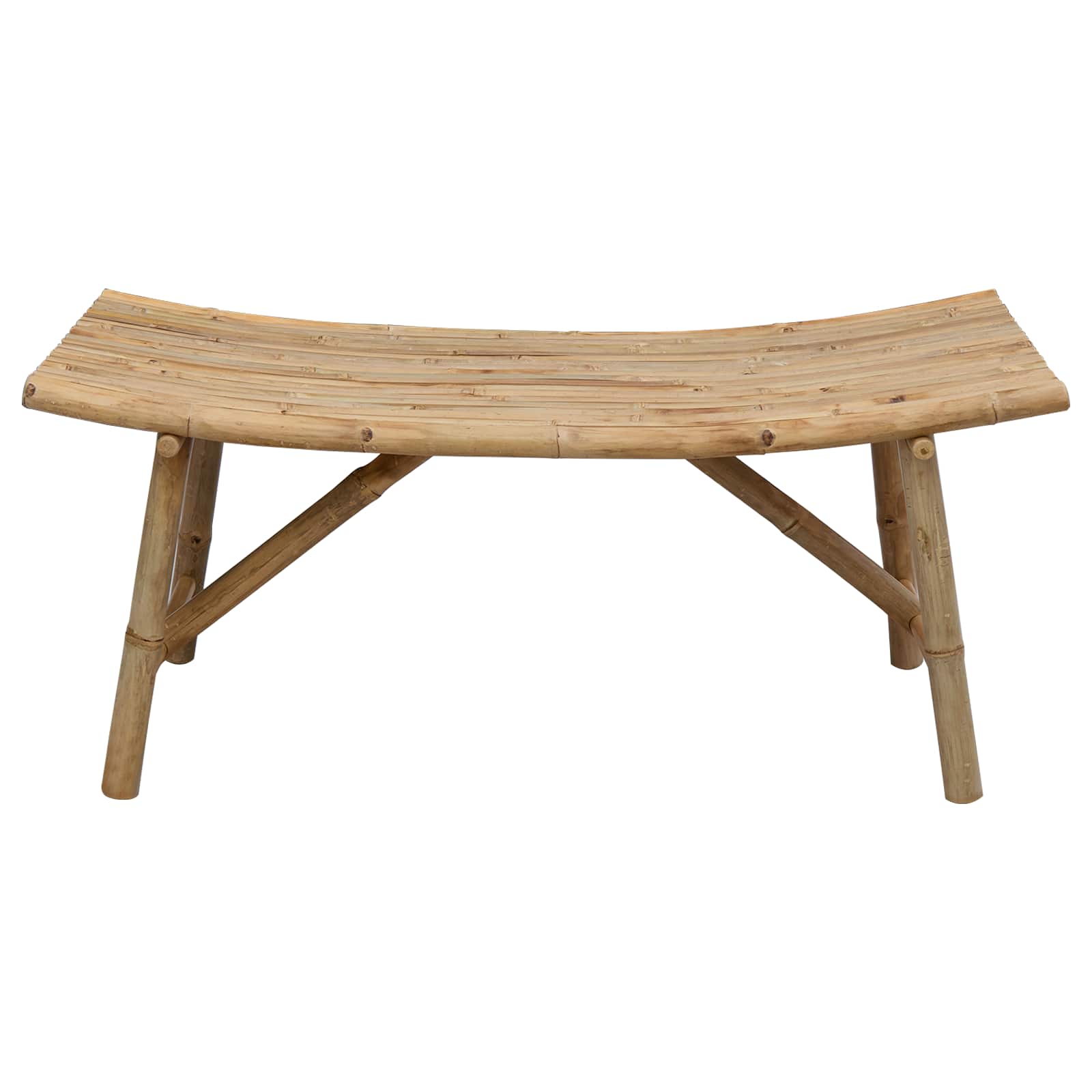 vidaXL Garden Bench 110 x 45 x 50 cm Bamboo Natural Rectangular 4