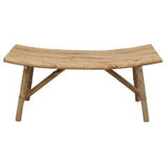 vidaXL Garden Bench 110 x 45 x 50 cm Bamboo Natural Rectangular 4