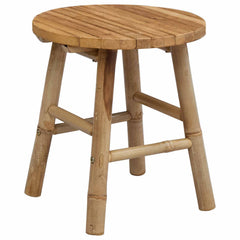 vidaXL Garden Stool Natural Ø 38 x 42 cm Bamboo 2