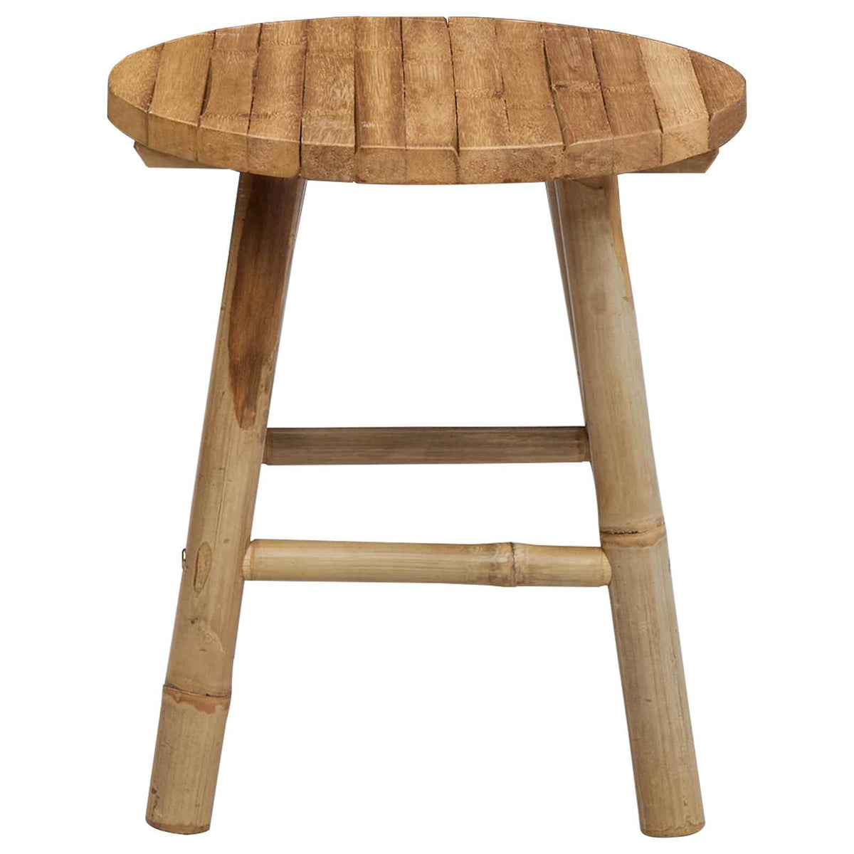 vidaXL Garden Stool Natural Ø 38 x 42 cm Bamboo 4