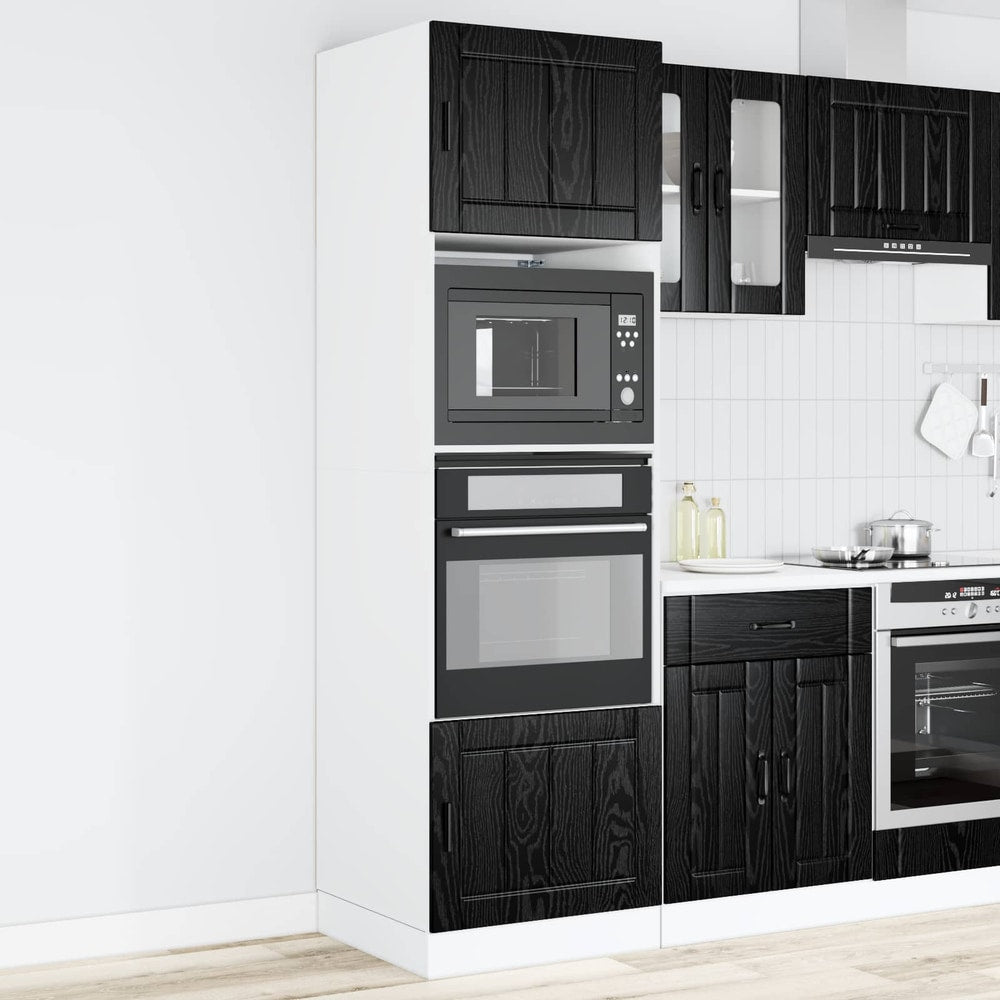 Dishwasher Panel PORTO 45 x 1.5 x 67 cm Black Oak 1x oven cabinet 60 cm wide 207 cm high