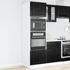 Dishwasher Panel PORTO 45 x 1.5 x 67 cm Black Oak 1x oven cabinet 60 cm wide 207 cm high
