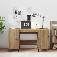 Desk 140x50x75 cm Engineered Wood Artisan oak
