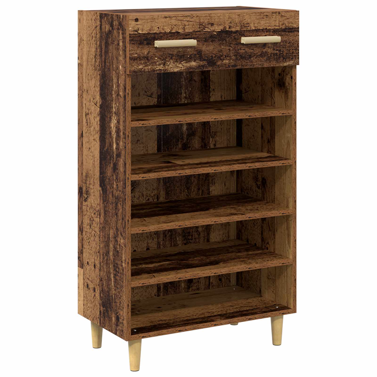 vidaXL Shoe Cabinet 60 x 35 x 105 cm Engineered Wood Old Wood 2