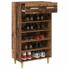 vidaXL Shoe Cabinet 60 x 35 x 105 cm Engineered Wood Old Wood 4