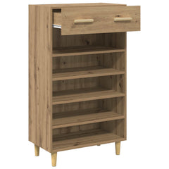 vidaXL Shoe Cabinet 60 x 35 x 105 cm Engineered Wood Artisian Oak 6