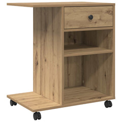 vidaXL Printer Stand Artisian Oak 60 x 40 x 68.5 cm Engineered Wood 2