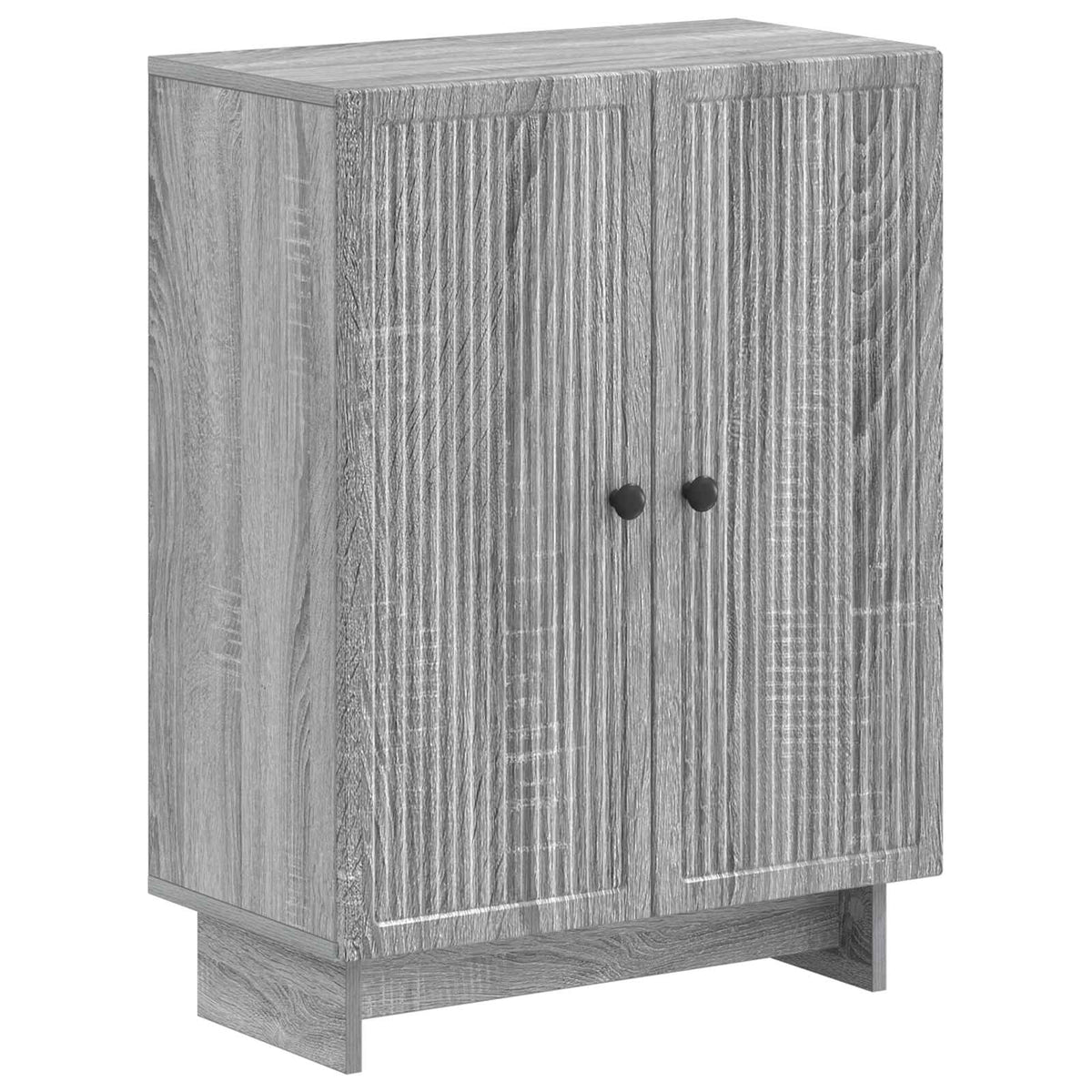 3 Piece Bathroom Cabinet Set ALKMAAR Grey Sonoma Vertical stripes