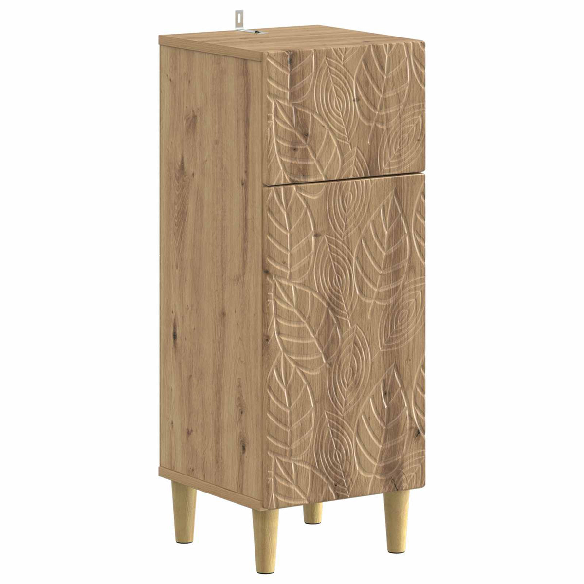 Bathroom Cabinet ALKMAAR Artisan Oak Leaf pattern