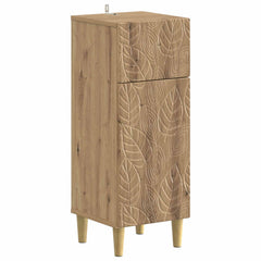 Bathroom Cabinet ALKMAAR Artisan Oak Leaf pattern