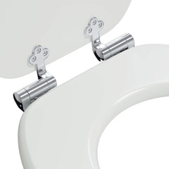 vidaXL Soft-Close Toilet Seat White 44 x 38 cm MDF board 5