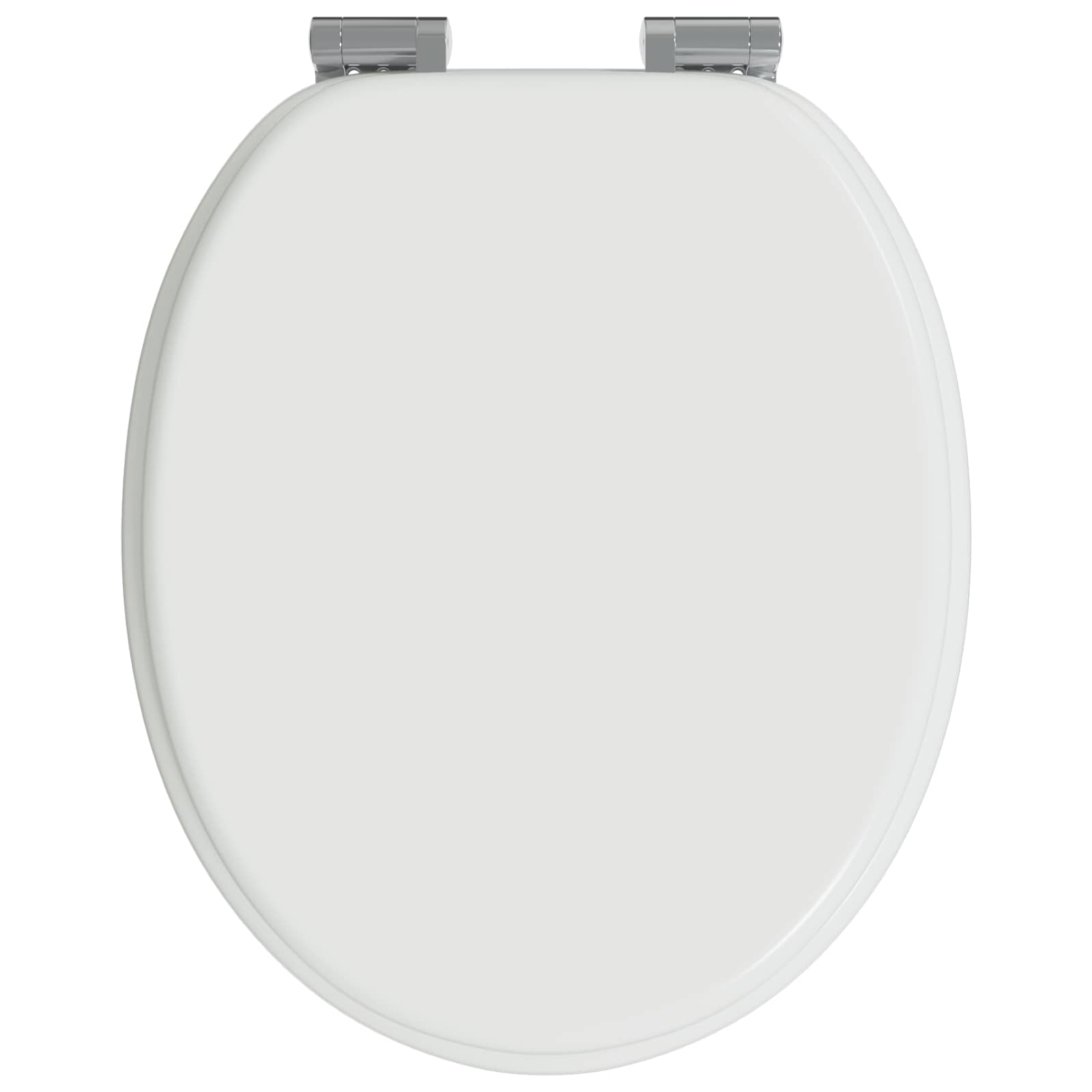vidaXL Soft-Close Toilet Seat White 44 x 38 cm MDF board 4