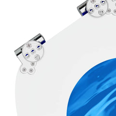vidaXL Soft-Close Toilet Seat Blue Drop 44 x 38 cm MDF board 6