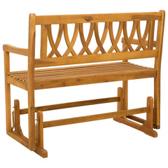 vidaXL Garden Glider Bench Natural 110 x 59 x 97 cm Solid Acacia Wood 5