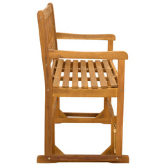 vidaXL Garden Glider Bench Natural 110 x 59 x 97 cm Solid Acacia Wood 4