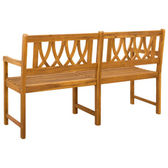 vidaXL Outdoor Bench Natural 150 x 55.5 x 90 cm Solid Acacia Wood 5