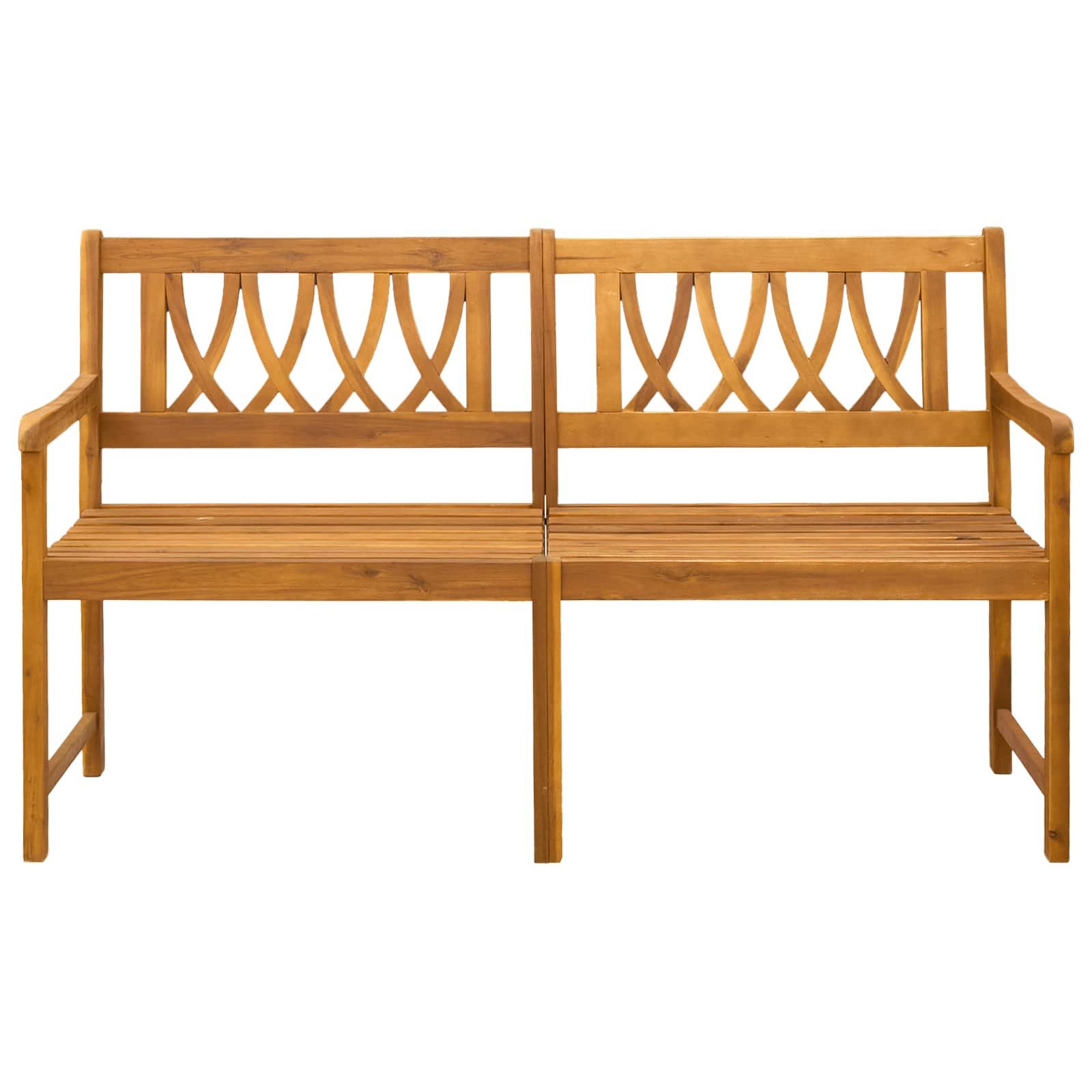 vidaXL Outdoor Bench Natural 150 x 55.5 x 90 cm Solid Acacia Wood 3