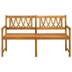 vidaXL Outdoor Bench Natural 150 x 55.5 x 90 cm Solid Acacia Wood 3
