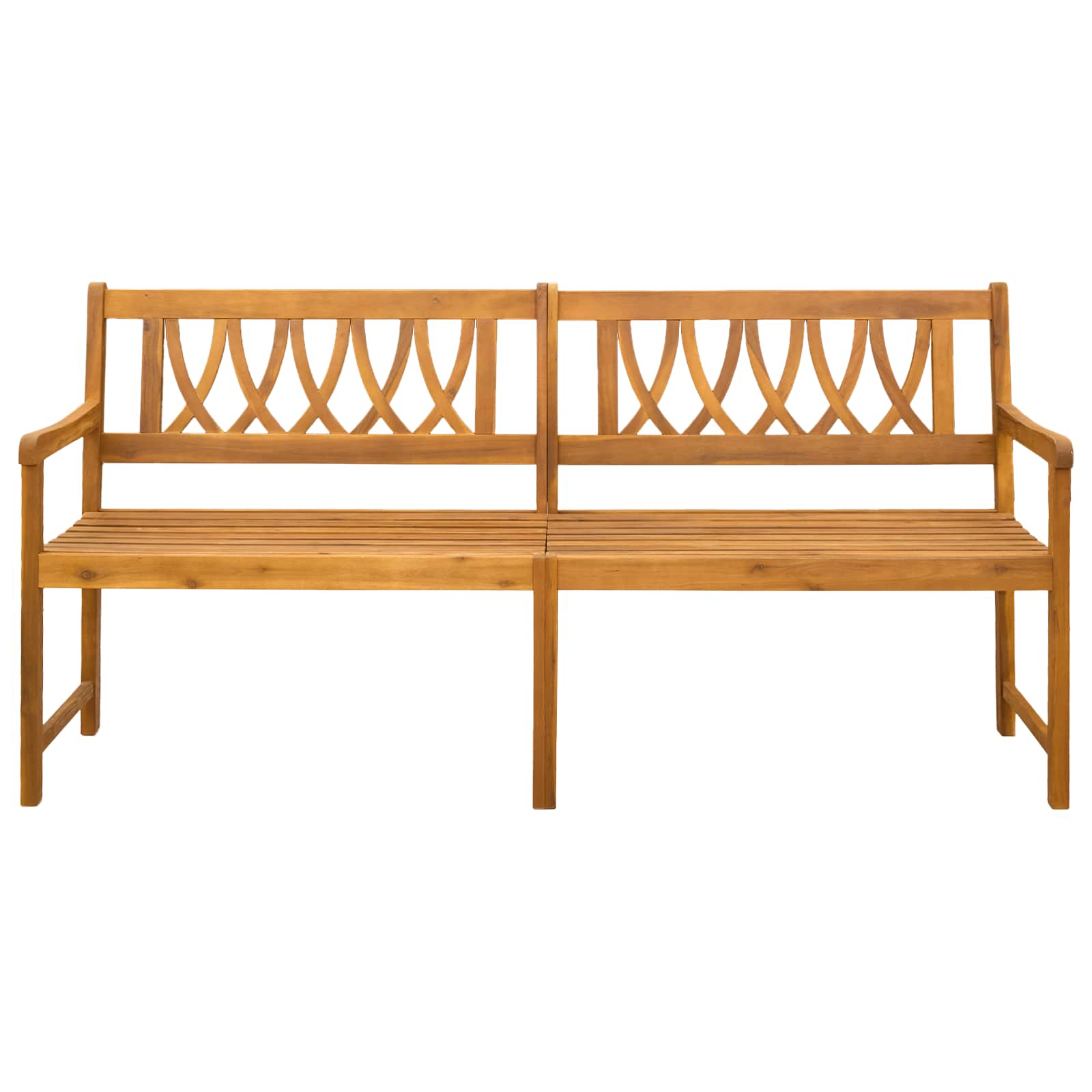 vidaXL Outdoor Bench Natural 180 x 55.5 x 90 cm Solid Acacia Wood 3