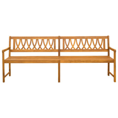 vidaXL Outdoor Bench Natural 220 x 55.5 x 90 cm Solid Acacia Wood 3