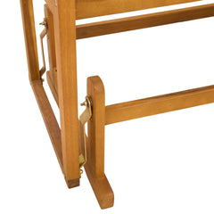 vidaXL Garden Glider Bench Natural 110 x 59 x 97 cm Solid Acacia Wood 6