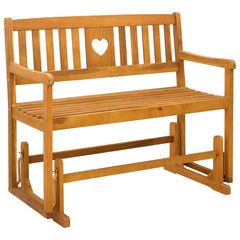 vidaXL Garden Glider Bench Natural 110 x 59 x 97 cm Solid Acacia Wood 2