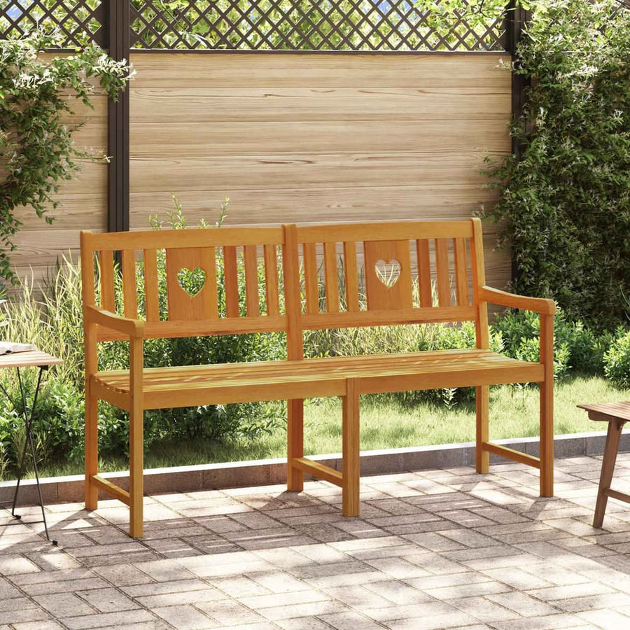 Outdoor Bench 4 -Seater Solid Acacia Wood