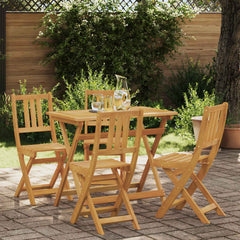 Garden Chair Solid Acacia Wood Natural 4
