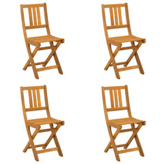 Garden Chair Solid Acacia Wood Natural 4