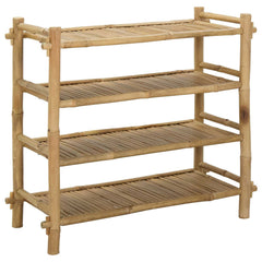 vidaXL Shoe Rack with Shelf Natural 4-tier Bamboo 2