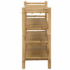 vidaXL Shoe Rack with Shelf Natural 4-tier Bamboo 4