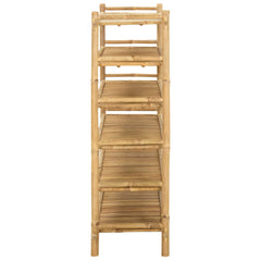 vidaXL Shoe Rack with Shelf Natural 6-tier Bamboo 4