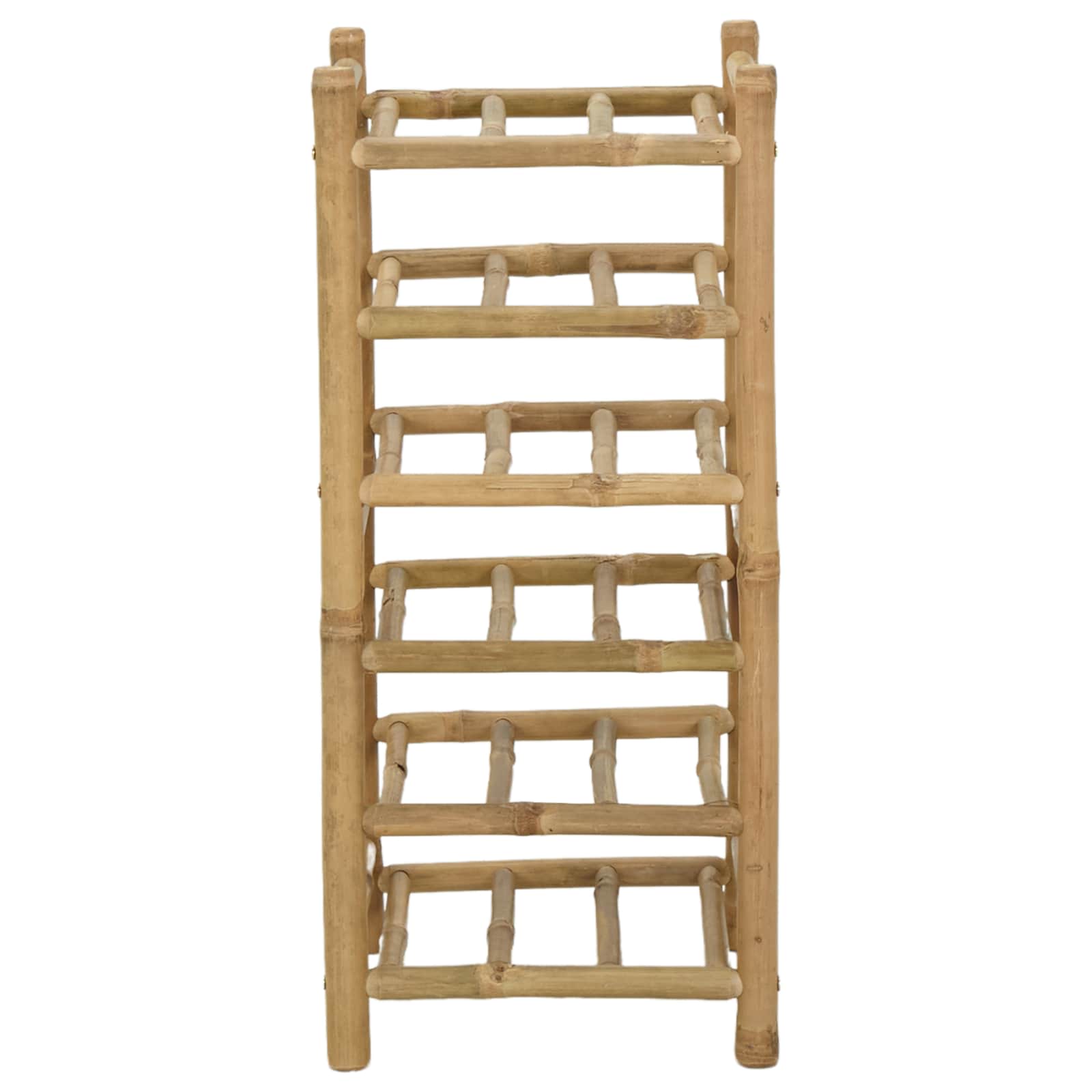vidaXL Wine Rack Natural 32.5 x 29.5 x 72 cm Bamboo 3