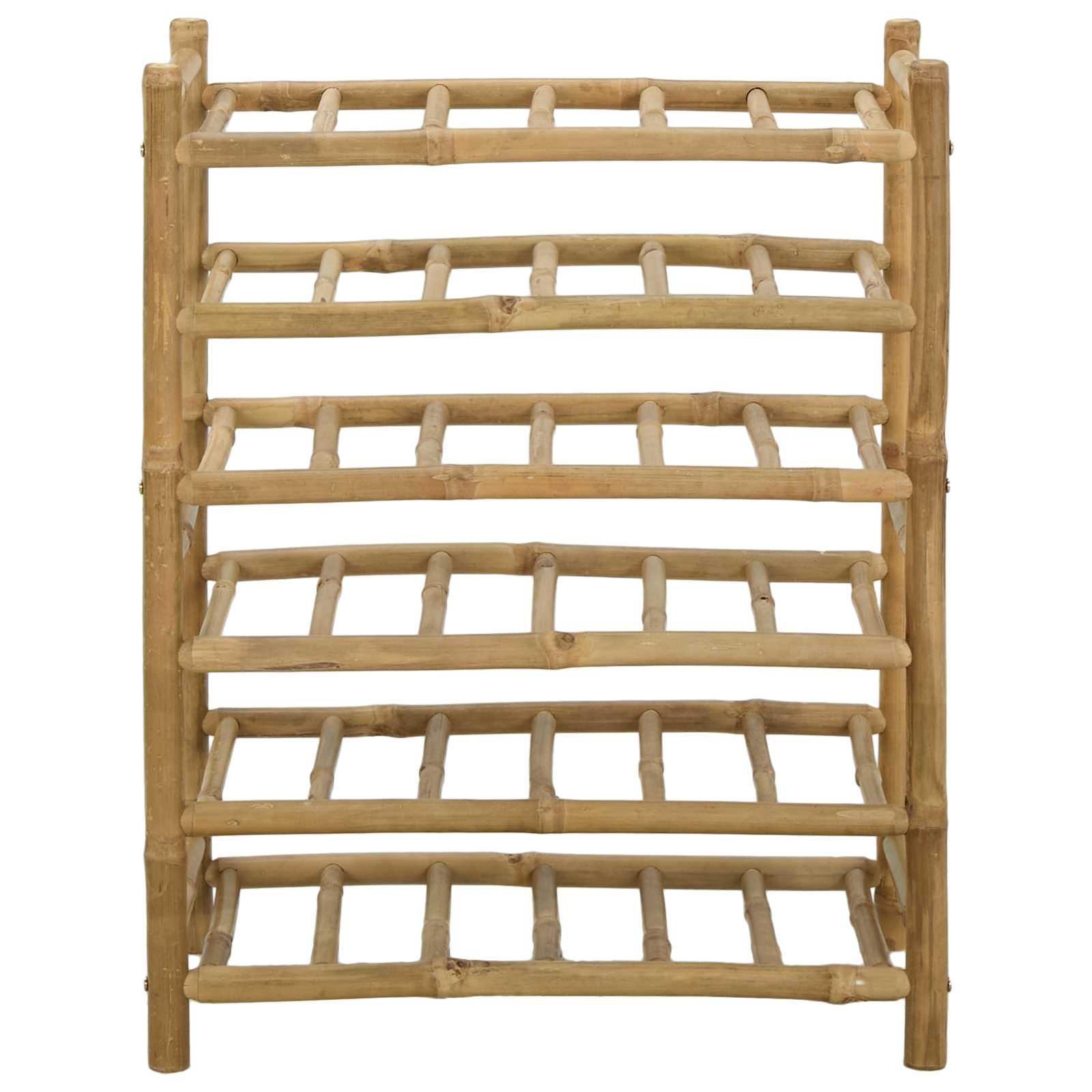 vidaXL Wine Rack Natural 57 x 29.5 x 72 cm Bamboo 3